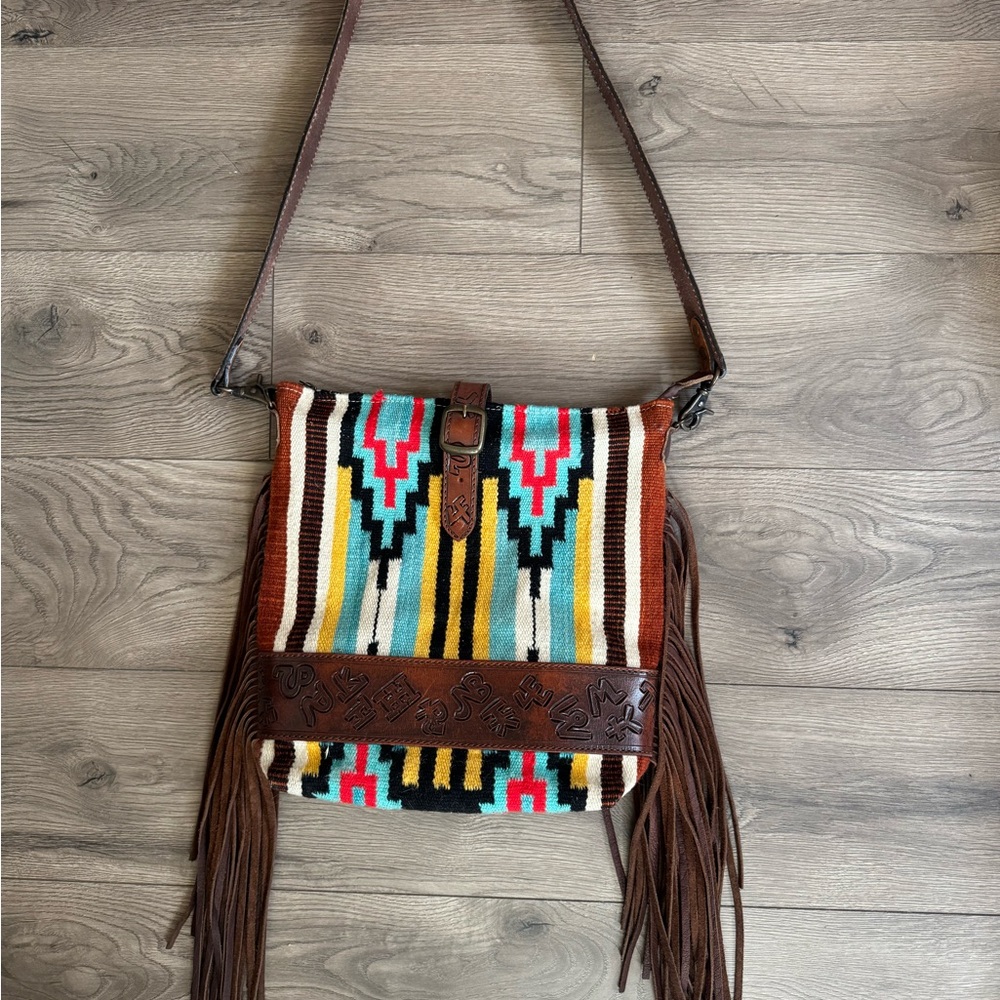 American Darling Multicolor Fringe Crossbody Bag
